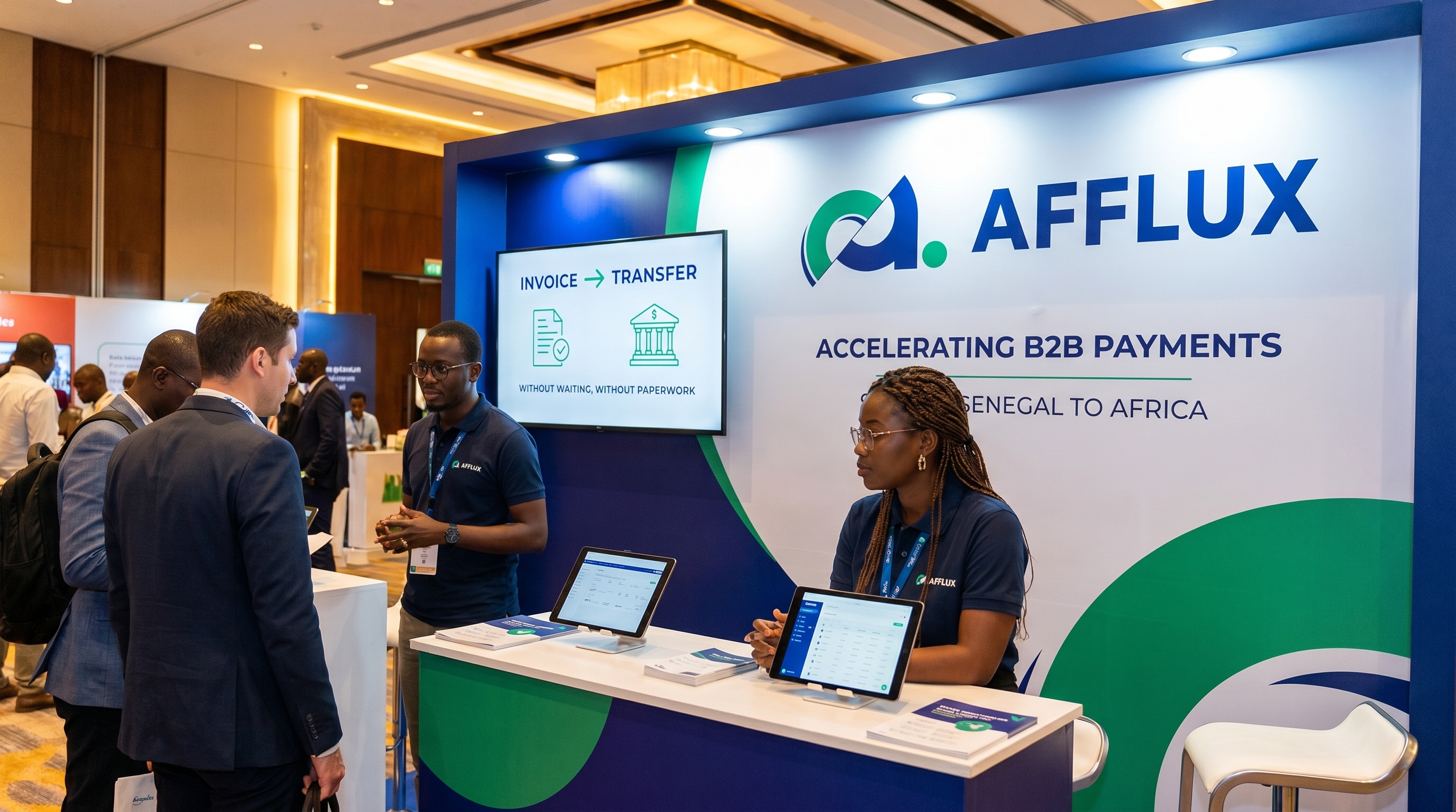 Stand Afflux — Accelerating B2B Payments, Senegal to Africa